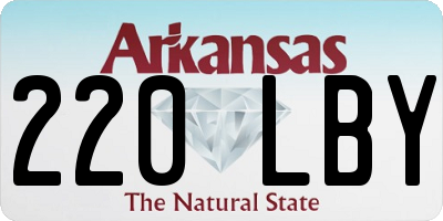 AR license plate 220LBY
