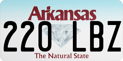 AR license plate 220LBZ