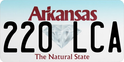 AR license plate 220LCA