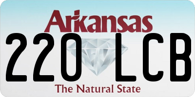 AR license plate 220LCB