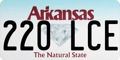 AR license plate 220LCE