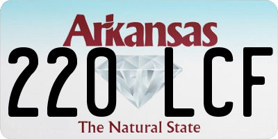 AR license plate 220LCF
