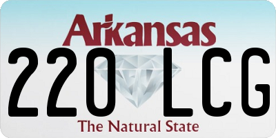 AR license plate 220LCG