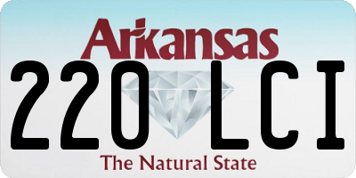 AR license plate 220LCI