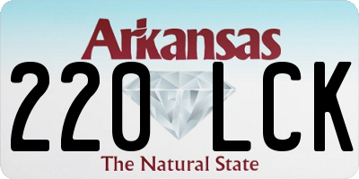 AR license plate 220LCK