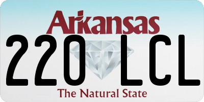 AR license plate 220LCL