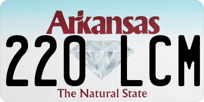 AR license plate 220LCM