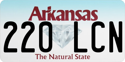 AR license plate 220LCN