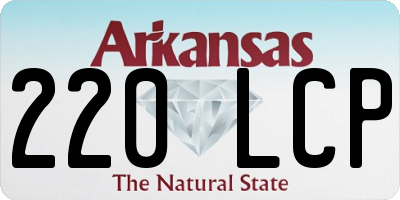 AR license plate 220LCP
