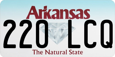 AR license plate 220LCQ