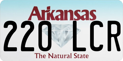 AR license plate 220LCR