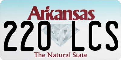 AR license plate 220LCS
