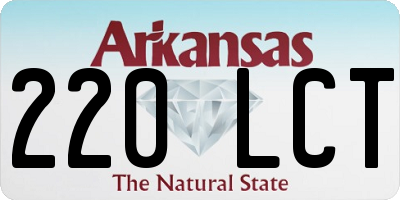 AR license plate 220LCT