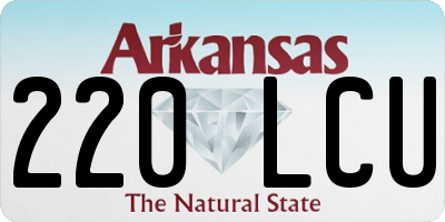 AR license plate 220LCU
