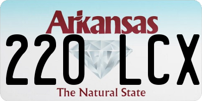 AR license plate 220LCX