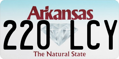 AR license plate 220LCY