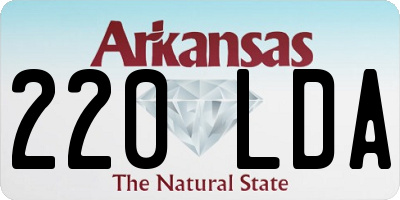 AR license plate 220LDA