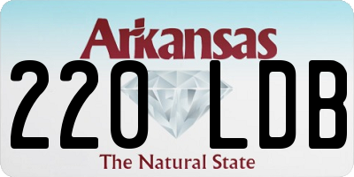 AR license plate 220LDB