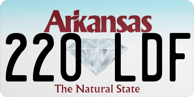 AR license plate 220LDF