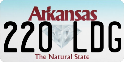 AR license plate 220LDG