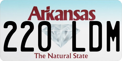 AR license plate 220LDM