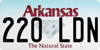 AR license plate 220LDN