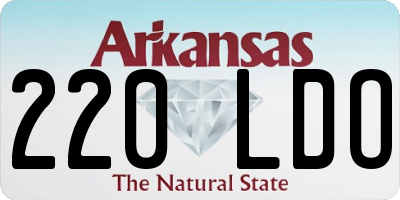AR license plate 220LDO