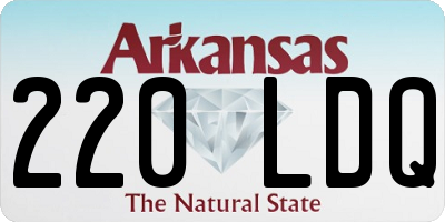 AR license plate 220LDQ
