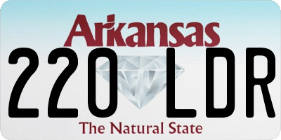 AR license plate 220LDR