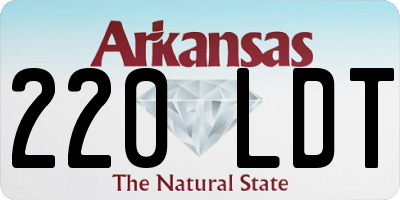 AR license plate 220LDT