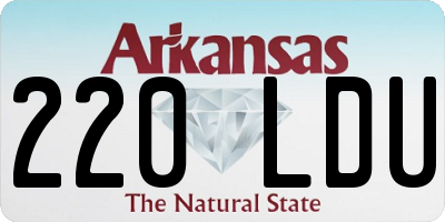 AR license plate 220LDU