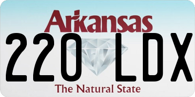 AR license plate 220LDX