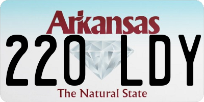 AR license plate 220LDY