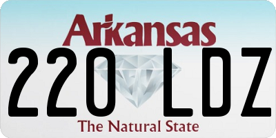 AR license plate 220LDZ