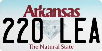AR license plate 220LEA