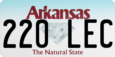 AR license plate 220LEC