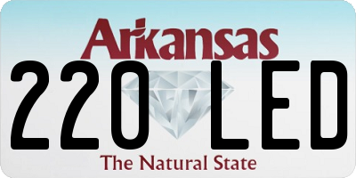 AR license plate 220LED