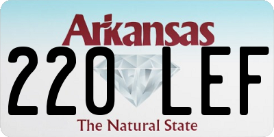 AR license plate 220LEF