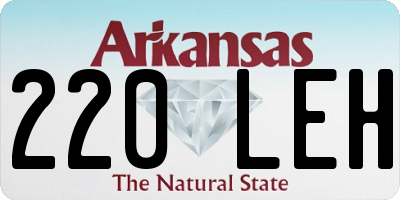 AR license plate 220LEH