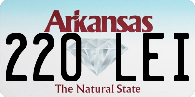 AR license plate 220LEI
