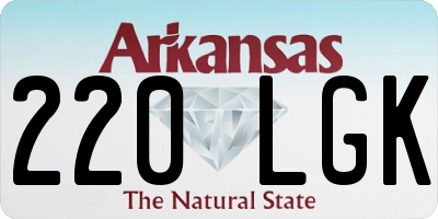 AR license plate 220LGK