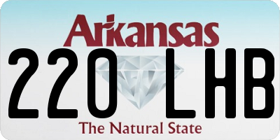 AR license plate 220LHB