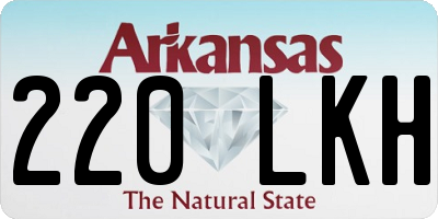 AR license plate 220LKH