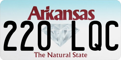AR license plate 220LQC