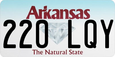 AR license plate 220LQY