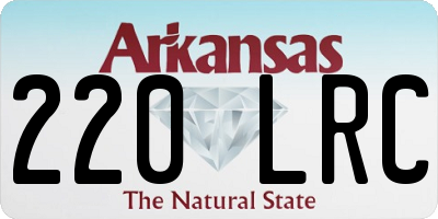 AR license plate 220LRC