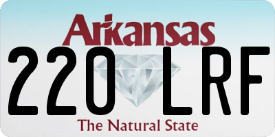 AR license plate 220LRF