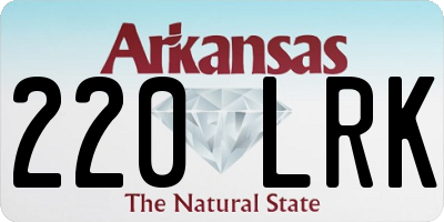AR license plate 220LRK