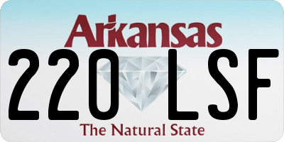 AR license plate 220LSF