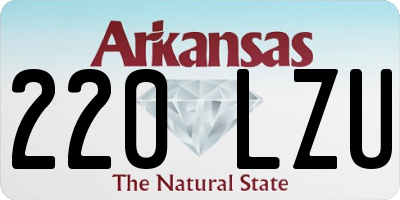 AR license plate 220LZU